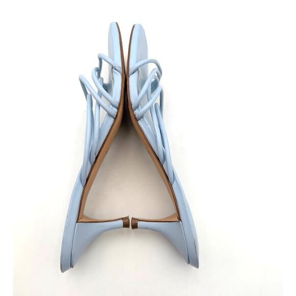 Marc Fisher Banna Strappy Sandals Women's Light Blue Leather Size US7.5M EU38 - Picture 5 of 12